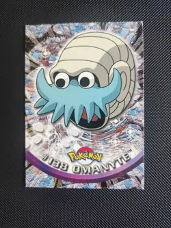 Omanyte #138 - NON-HOLO - SERIES 1 - TOPPS Pokemon Card - NM - Image 1