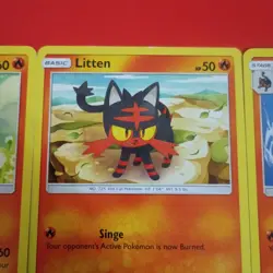 Litten Torracat pokemon cards Lot of 6 🐈 🔥 - Image 3