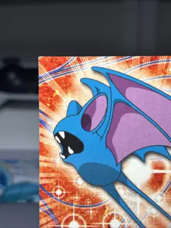 #41 Zubat Topps Non Holo Red Logo Pokemon Card TV Animation Edition - Image 2