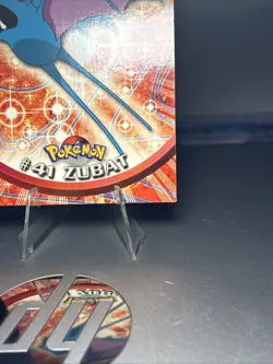 #41 Zubat Topps Non Holo Red Logo Pokemon Card TV Animation Edition - Image 4