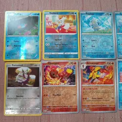 Pokemon Lot of 25 Reverse Holo Cards Lp Near Mint Condition & 5 Random Holos - Image 1