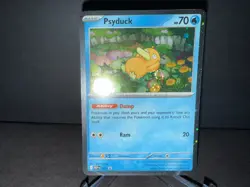 Psyduck 007 Pokemon Mega Evolution Black ⭐ Promo Cosmos Holo DOUBLE SWIRL Card🌀 - Image 1