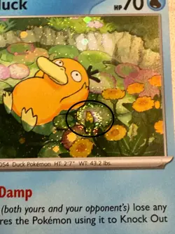 Psyduck 007 Pokemon Mega Evolution Black ⭐ Promo Cosmos Holo DOUBLE SWIRL Card🌀 - Image 3