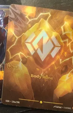 2025 League of Legends Riftbound ENGLISH TCG Card Body Rune OGN·126a/298 Alt Art - Image 1