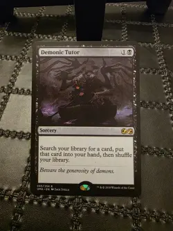 *P R 0 X Y* Mtg Magic The Gathering Demonic Tutor Trading Card *P R 0 X Y* - Image 1