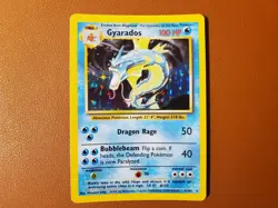 Gyarados 6/102 Base Set Unlimited Holo Rare Pokemon Card WOTC PTCG LP - Image 1