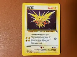 Zapdos Fossil Rare Holo Card 15/62 NM/M Condition. WOTC Vintage 1999 Pokemon - Image 1