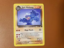 DARK MACHAMP Card TEAM ROCKET Set 27/82 Non-Holo RARE NM (Unlimited) Pokemon - Image 1