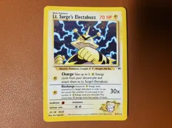 LT. SURGE’S ELECTABUZZ - 6/132 - Gym Heroes - Holo - Pokemon Card - NM Rare - Image 1
