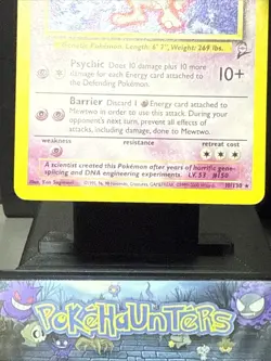 Pokemon Card Mewtwo 10/130 Base Set 2 Holo Rare WOTC Played - Image 3
