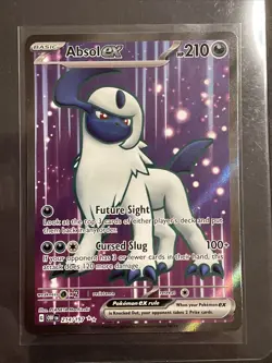 Pokemon TCG Absol EX Full Art Rare Card Scarlet Violet Obsidian Flames 214/197 - Image 1