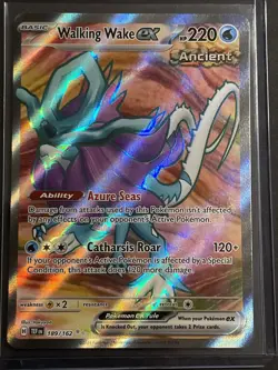 Pokemon Card Walking Wake EX 189/162 Holo Ultra Rare Temporal Forces NM - Image 1