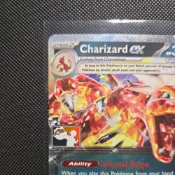 Charizard EX 125/197 Obsidian Flames Play! Prize Pack stamped Holo Pokemon Card - Image 2