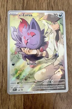 N's Zorua 189 Sv: Scarlet & Violet Promo Cards Holo NM Condition! - Image 1