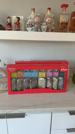 2 Pokemon Prismatic Evolutions Costco 8 Mini-Tin Bundle w/Promo Cards SEALED New - Image 2