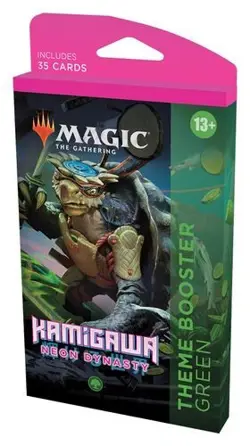MTG Kamigawa: Neon Dynasty - Theme Booster [Green] - Image 1