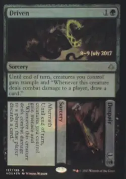 Driven // Despair - Hour of Devastation: #157, MTG - Foil Nm R247 - Image 1