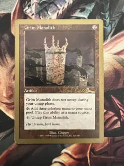 Grim Monolith - Kai Budde - 1999 ~ HP/MP World Championship MTG Magic - Image 1