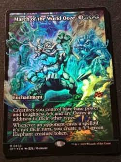 March Of The World Ooze - Foil - Showcase - DFT - MTG - NM - EN - 0402 - Image 1