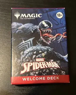 NYCC 2025 HASBRO MAGIC THE GATHERING SPIDER-MAN WELCOME DECK BLACK VENOM - Image 1