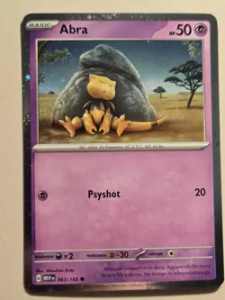 Pokemon 151 - Abra 063 Kadabra 064/165 Alakazam ex SVP 050 - Cosmos Holo Promos - Image 3