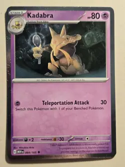 Pokemon 151 - Abra 063 Kadabra 064/165 Alakazam ex SVP 050 - Cosmos Holo Promos - Image 5