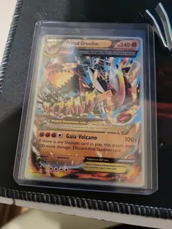 Pokemon Primal Groudon EX Rare Art TCG Card 86/160 World Championship - Image 1