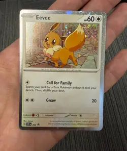 NM Eevee PROMO - Pokemon TCG Black Star SVP EN 200 Destined Rivals Cosmos Holo - Image 1