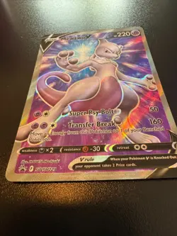 Pokemon Mewtwo V - SWSH229 - SWSH: Sword & Shield Promo (SWSD) - NM! - Image 2