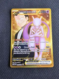 Pokemon TCG Scarlet & Violet Destined Rivals Team Rocket’s Mewtwo ex 240/182 - Image 2