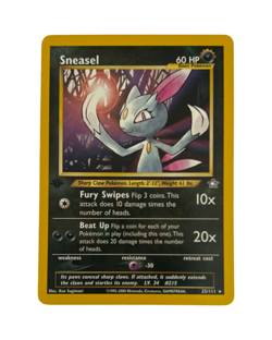 Pokemon Tcg Sneasel 25/111 1st Edition Neo Genesis (NM) - Image 1