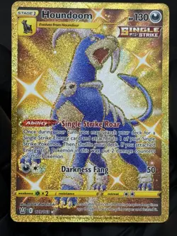 2021 TCG Pokemon #179 Houndoom 179/163 Full Art Secret Rare Battle Stlyes - Image 2