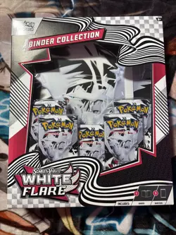 Pokemon White Flare Binder Collection Sealed - Image 1