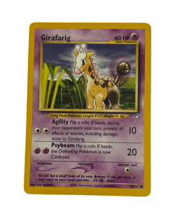 Pokemon Tcg Girafarig 58/111 Neo Genesis (NM) - Image 1