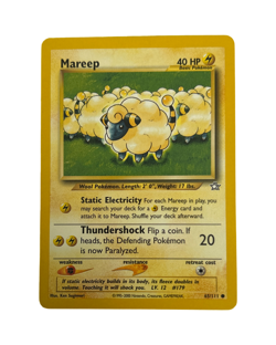 Pokemon Tcg Mareep 65/111 Neo Genesis (PLayed) - Image 1