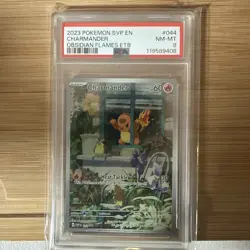 2023 Pokemon SVP EN Charmander #044 tcg english promo Obsidian Flames - PSA 8 - Image 1