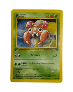 Pokemon Tcg paras 59/64 1st Edition Jungle Set (NM) - Image 1