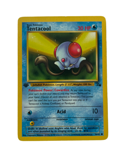 Pokemon Tcg Tentacool 56/62 1st Edition Fossil Set (NM) - Image 1