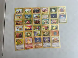 Base Set Jungle Fossil Common Uncommon Complete Set NM LP 134 Card Lot Pokemon - Image 2