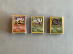 Base Set Jungle Fossil Common Uncommon Complete Set NM LP 134 Card Lot Pokemon - Image 5