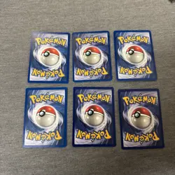 Pokemon Card Lot Of 6 Jungle Unlimited Non Holo Bundle - Image 2