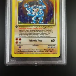 PSA 7 Machamp 8/102 Pokemon Base Set 1999 Holo Rare Graded Card - Image 3