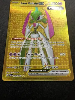 Iron Valiant ex 261/182 SV04: Paradox Rift Holo 2023 Pokemon Card Hyper Rare NM - Image 3