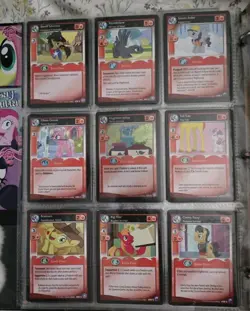 My Little Pony Trading Card Game Cards MLP TCG Lot BINDER With Foils - Image 3