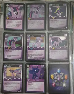 My Little Pony Trading Card Game Cards MLP TCG Lot BINDER With Foils - Image 5