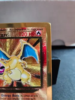 Pokemon Celebrations Gold Metal Charizard Card 4/102 Premium Collection - Image 3