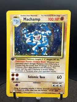 Machamp 8/102 1st Edition Cosmos Holo Exclusive Base Set Pokemon Card - Image 1
