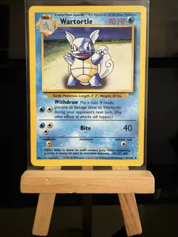 WARTORTLE - 42/102 Base Set WotC LP/MP - Regular Uncommon - Pokemon TCG Card - Image 1