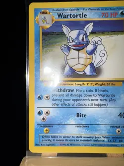 WARTORTLE - 42/102 Base Set WotC LP/MP - Regular Uncommon - Pokemon TCG Card - Image 5