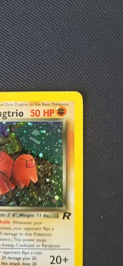 Pokemon Dark Dugtrio TCG Team Rocket Holo Card 6/82 NM - Image 3